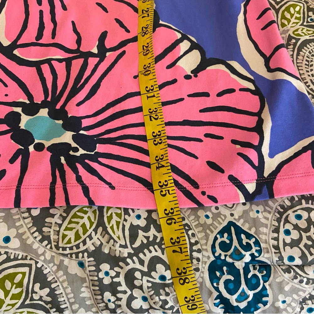 NWT MAHI GOLD Pink and Blue Floral Dress Large - Picture 8 of 8